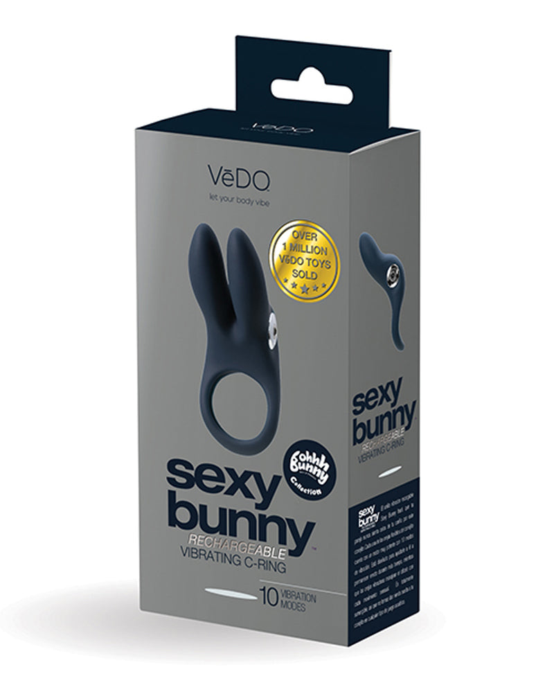 VeDO Sexy Bunny Rechargeable Ring - Black Pearl
