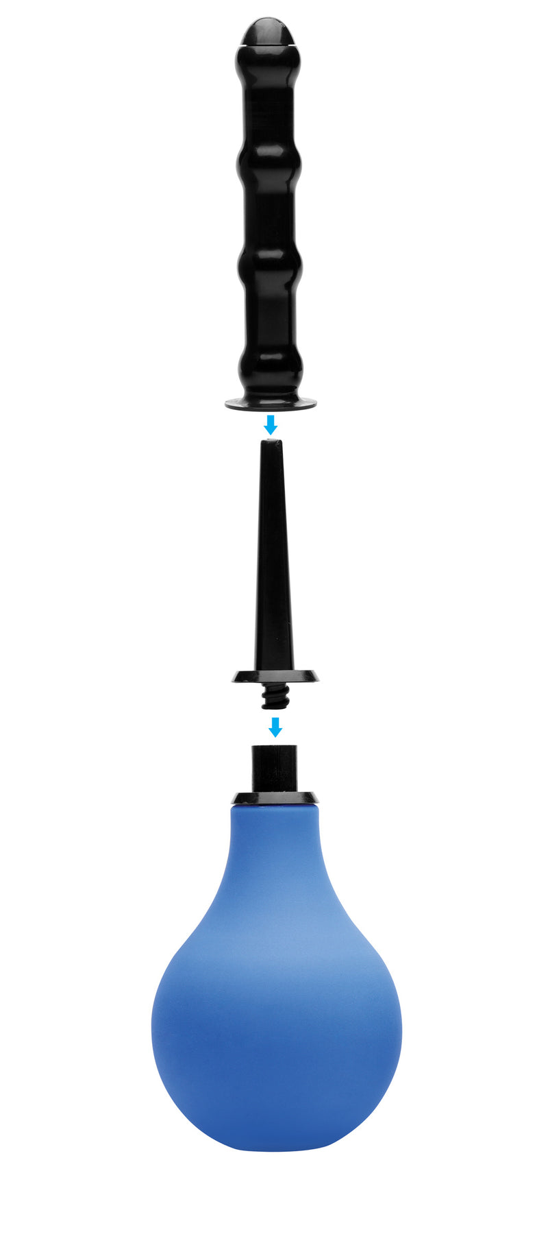 XR Brands Premium One- Way Valve Anal Douche Set