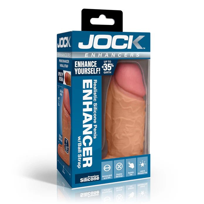 Curve Toys Jock Silicone Penis Extension Sleeve - Medium