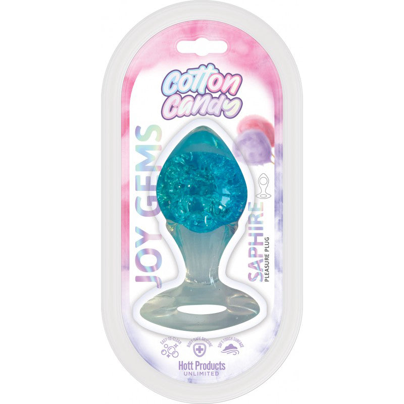 Hott Products Cotton Candy - Joy Gems Saphire Butt Plug