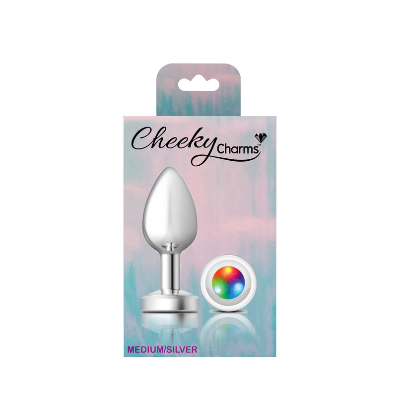 Viben Light Up Silver Metal Plug - Medium