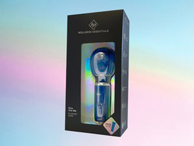 I.D. Lubricants Give Into Me Pleasure Wand - Blue