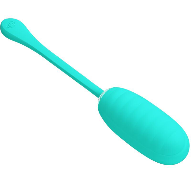 Pretty Love Kirk Rechargeable Vibrating Egg - Turquoise