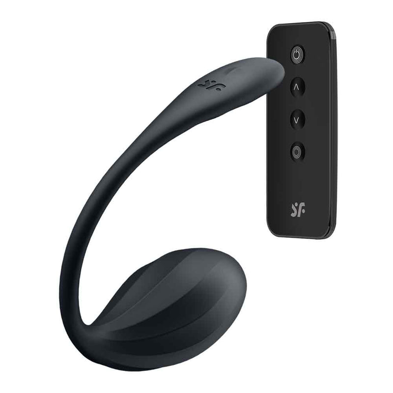 Satisfyer Ribbed Petal Connect App - Black
