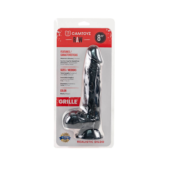 Camtoyz Realistic Dildo Grille - Black