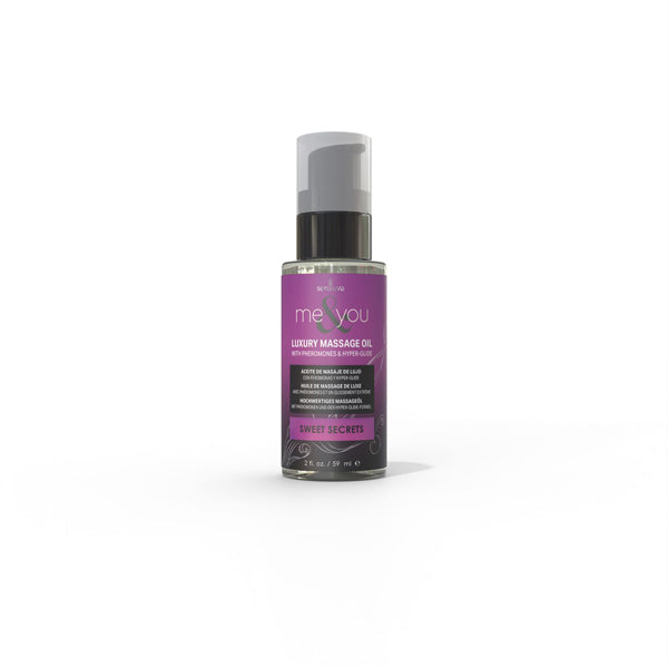Sensuva Me and You Massage Oil Sweet Secrets 2oz Pheromone Infused