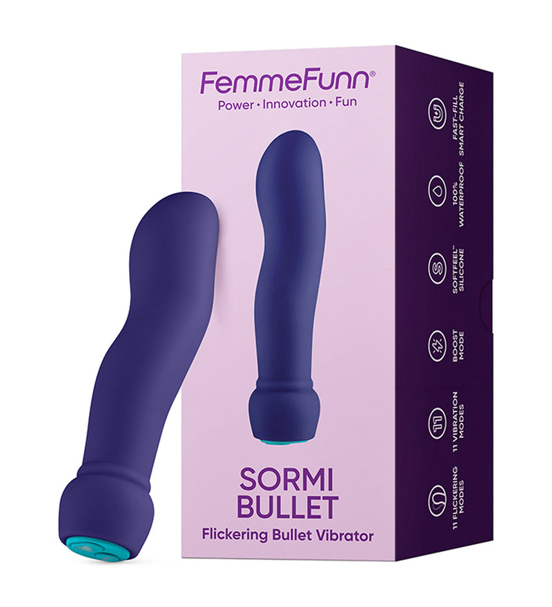 Femme Funn Sormi Bullet Flickering Bullet Vibrator - Purple