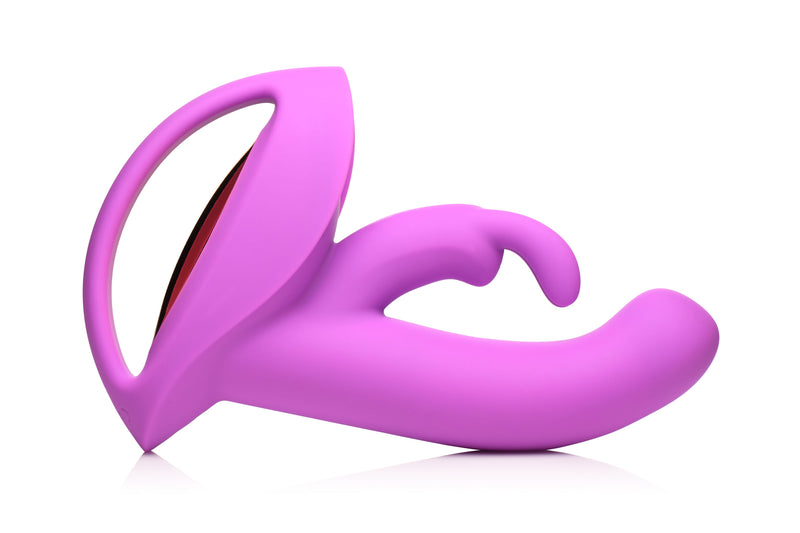 XR Brands 10x Come Hither Rocket Silicone Vibrator - Purple