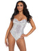"Sequin Bodysuit - Large - Silver LA-2786LGSILVER"