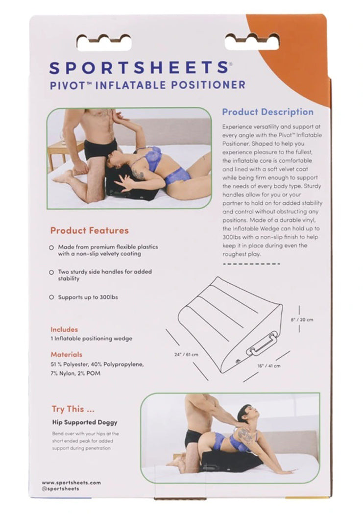 Sportsheets Pivot Inflatable Positioner - Black