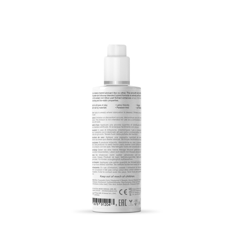 Wicked Sensual Care Simply Hybrid Fragrance Free Lubricant - 4 Fl. Oz.
