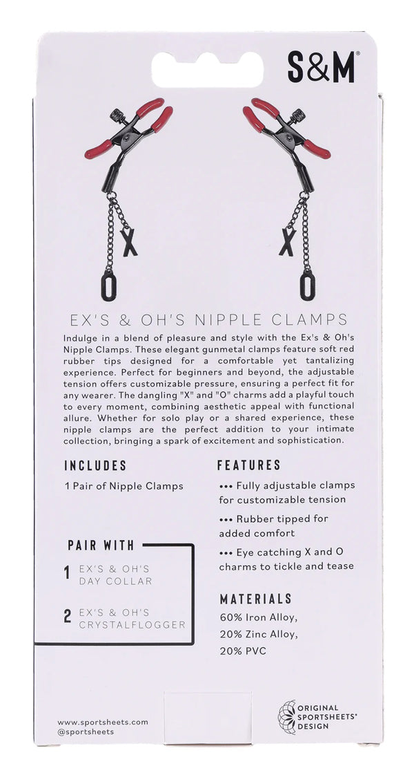 Sportsheets eX's and Oh's Nipple Clamps