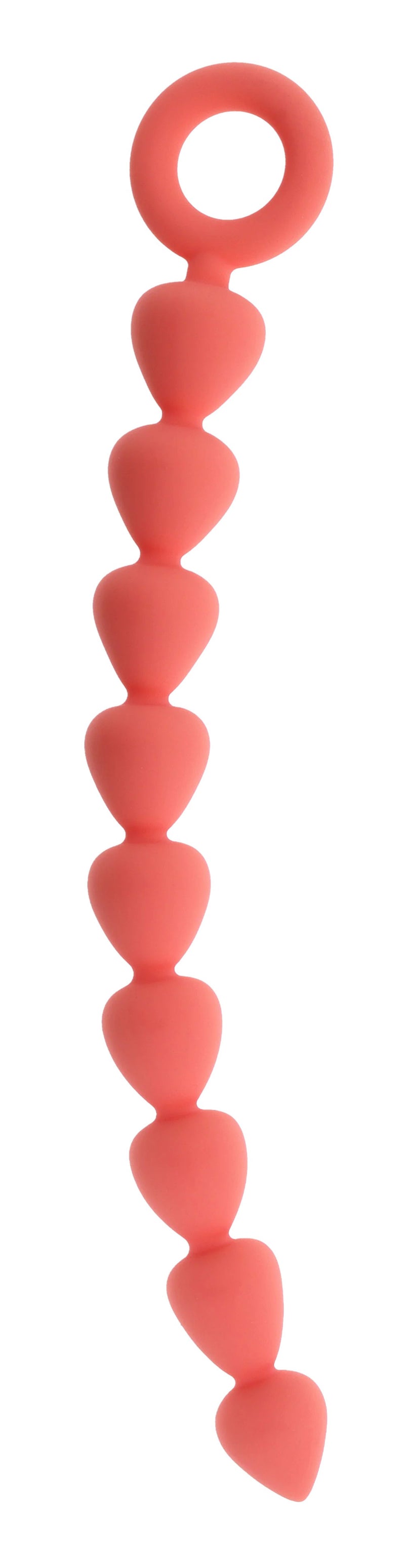 Sportsheets Peaches 'N Creame Silicone Anal Beads - Peach