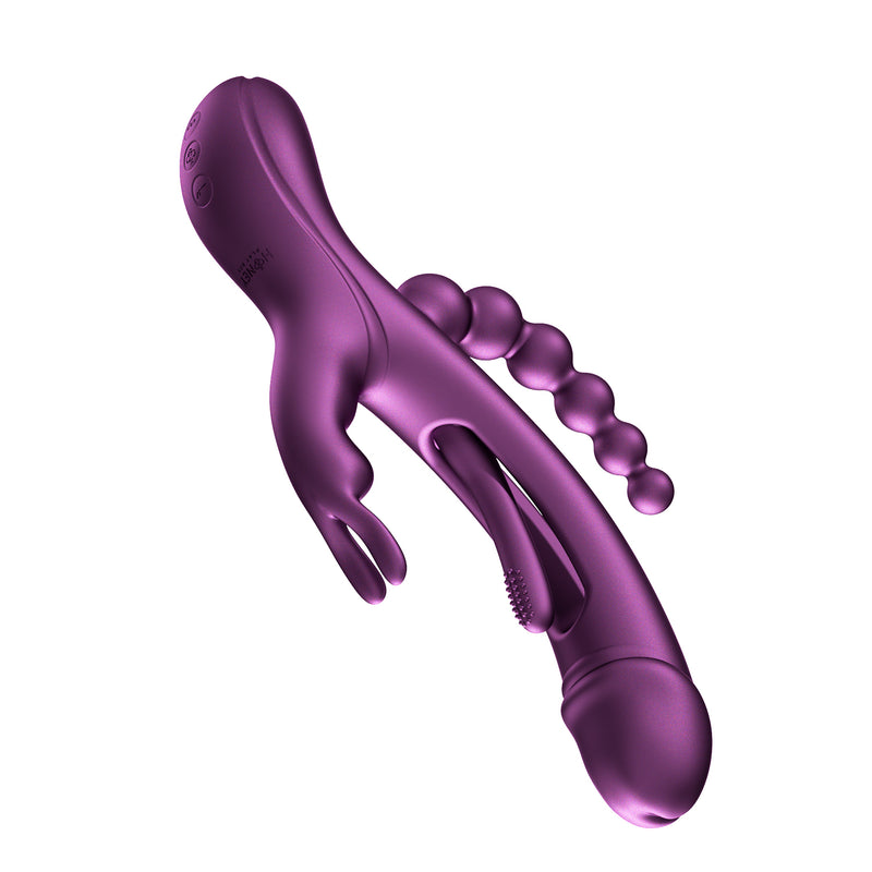Honey Play Box Trilux - App Controlled Rabbit Vibrator - Purple