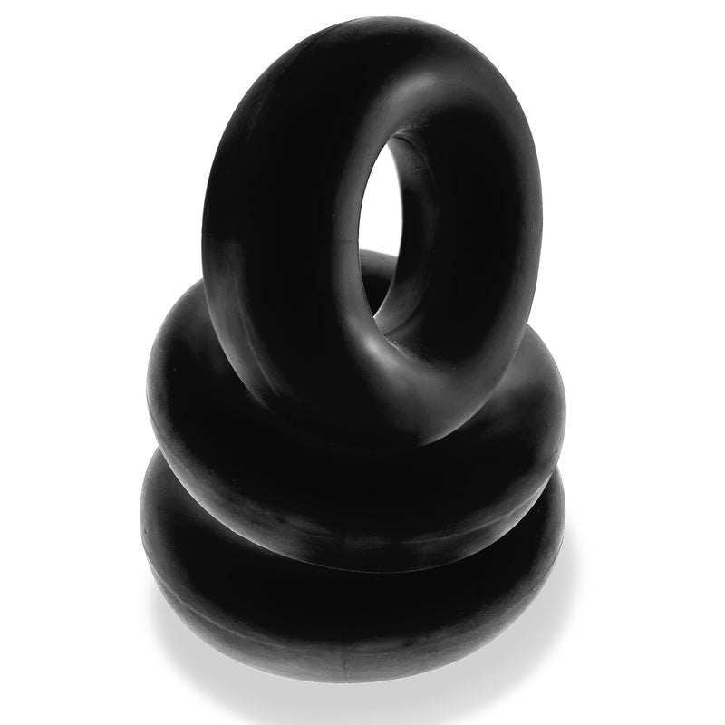 Oxballs Fat Willy 3-Pack Jumbo C-Rings - Black