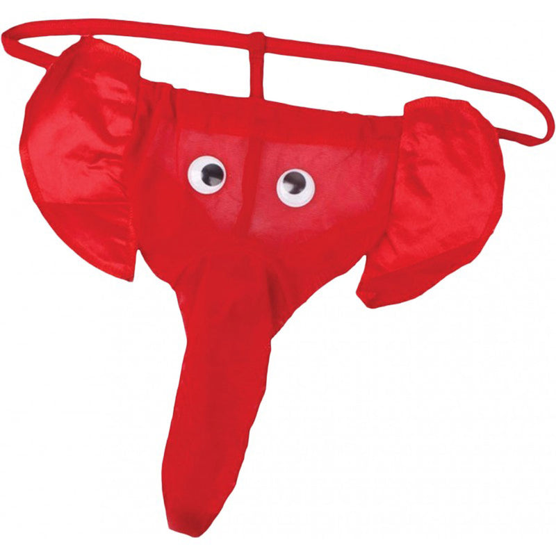 Hott Products Elephant Thong - Red - One Size