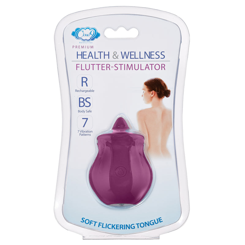Cloud 9 Novelties Health and Wellness Flutter Oral Tongue Stimulator Purple