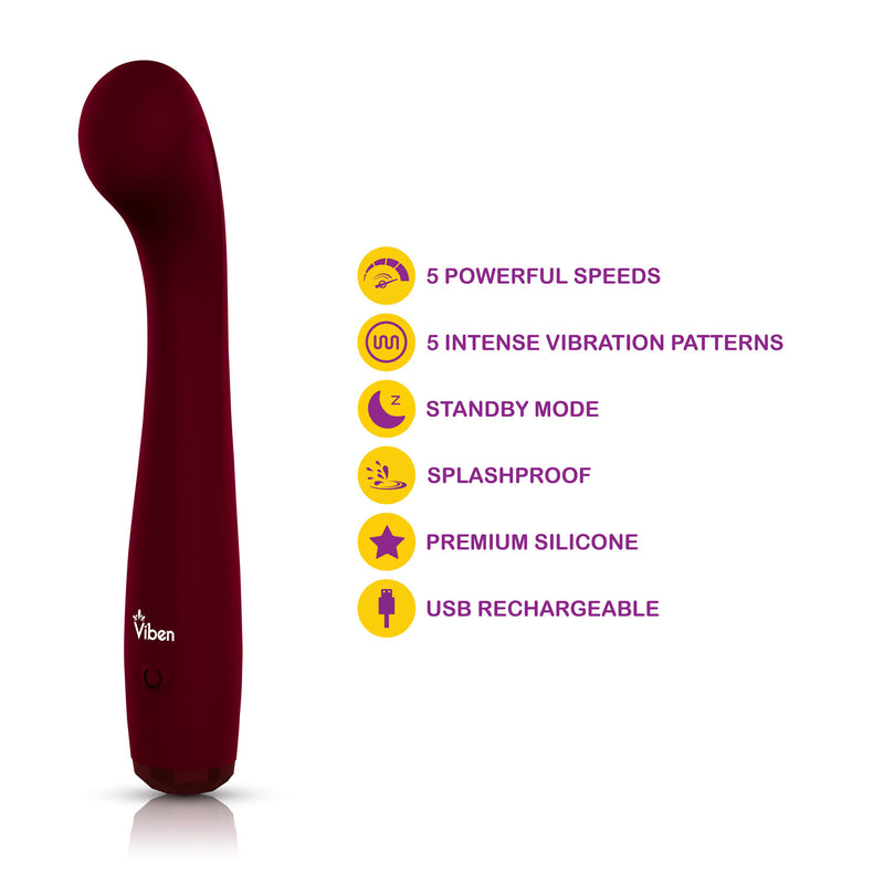 Viben Devotion G-Spot Massager - Ruby