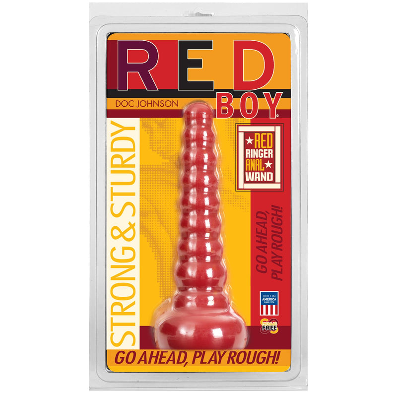 Doc Johnson Red Boy - Red Ringer Anal Wand - Red