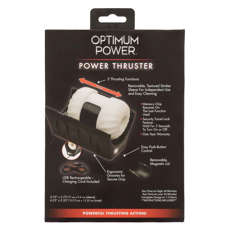 CalExotics Optimum Power - Power Thruster - Black - Automatic Stroker Masturbator - Canister Masturbation Cup