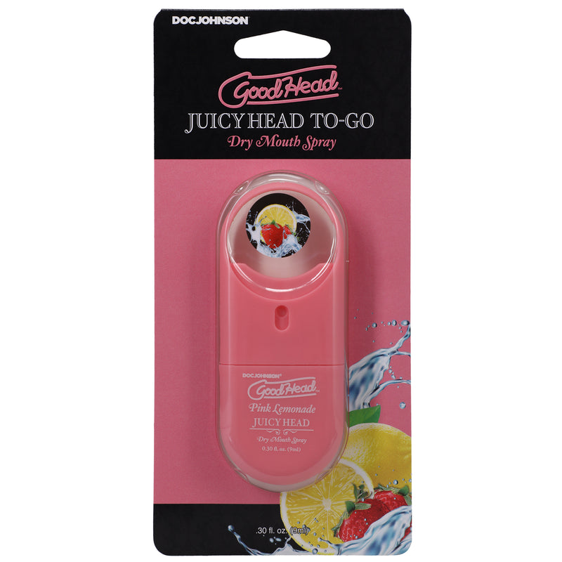 Doc Johnson Goodhead - Juicy Head Dry Mouth Spray to-Go .30 Fl - Pink Lemonade