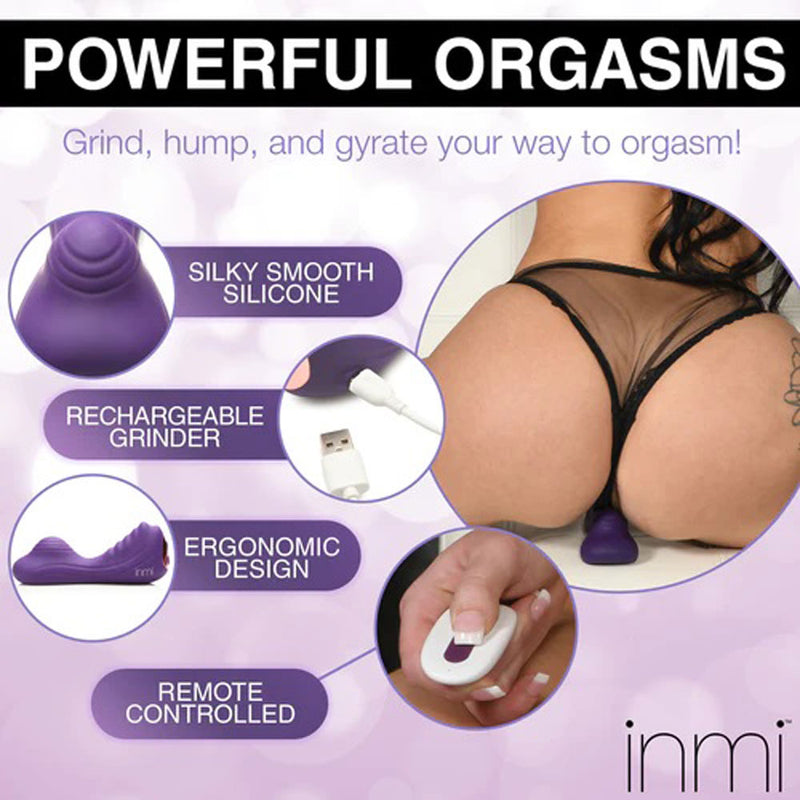 XR Brands Vibrating Silicone Grinder - Purple