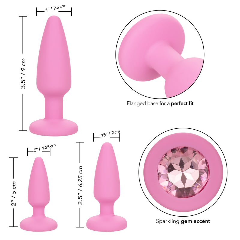 CalExotics First Time Crystal Booty Kit - Pink
