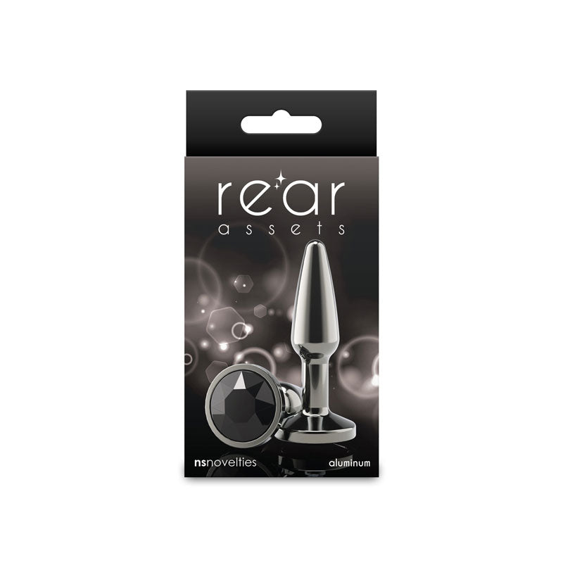 nsnovelties Rear Assets - Tapered - Small - Gunmetal - Black