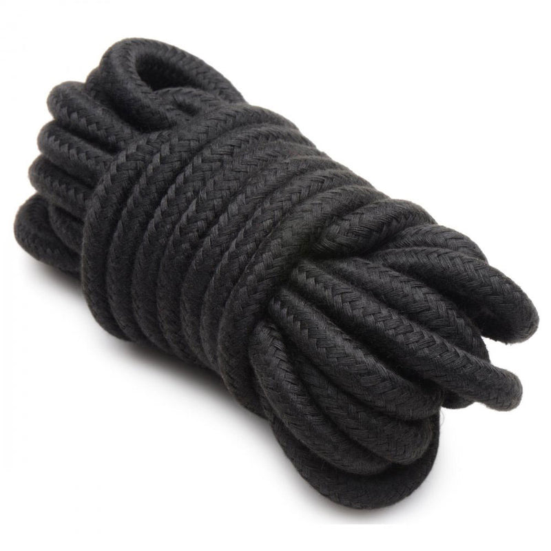 XR Brands Hook Up 10 Piece Plush Bondage Set - Black