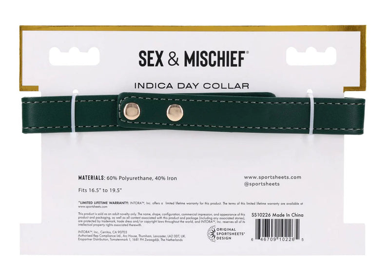 Sportsheets Indica Day Collar - Green
