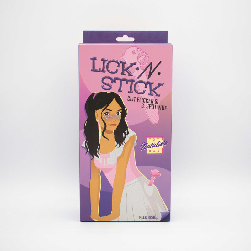 Like A Kitten Lick n' Stick Clit Flicker and G-Spot Vibrator - Pink