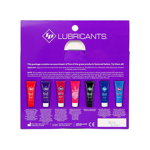 I.D. Lubricants ID Sensual Lubricants 5 Pack Assorted Sampler