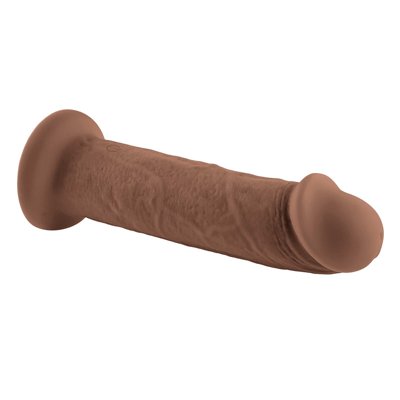 Evolved Novelties 7 Inch Girthy Vibrating Dong - Dark