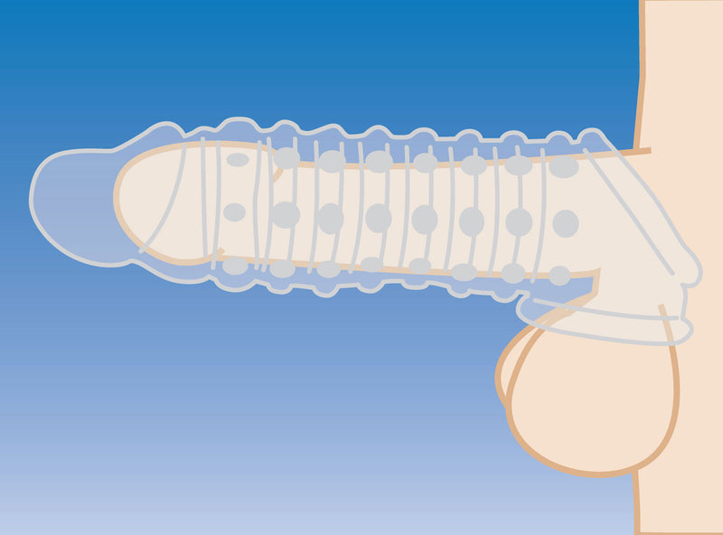XR Brands 1.5 Inch Penis Enhancer Sleeve - Clear