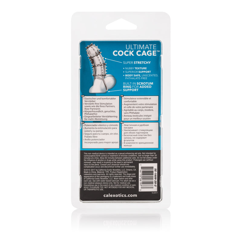 CalExotics Ultimate Cock Cage - Clear