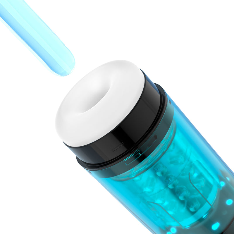 Honey Play Box Adrian - Water Spa Rotating Male Masturbator - Blue - Automatic Stroker Masturbator - Canister Masturbation Cup
