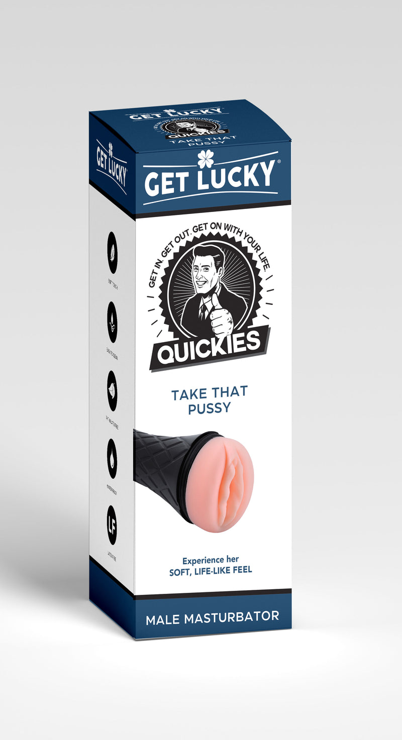 Voodoo Toys Get Lucky Quickies Take That Pussy Male Masturbator - Realistic Stroker Masturbator - Canister Masturbation Cup