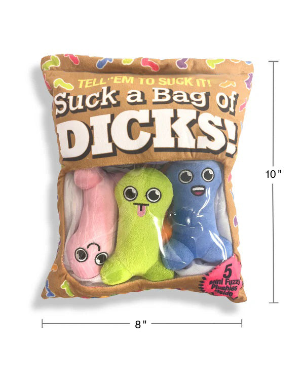 Little Genie Suck a Bag of Dicks Plushy Pillow With 5 Dicks