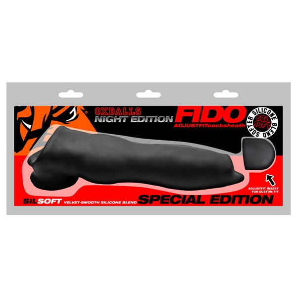 Oxballs Fido Velvet Smooth Beast Cocksheath - Black