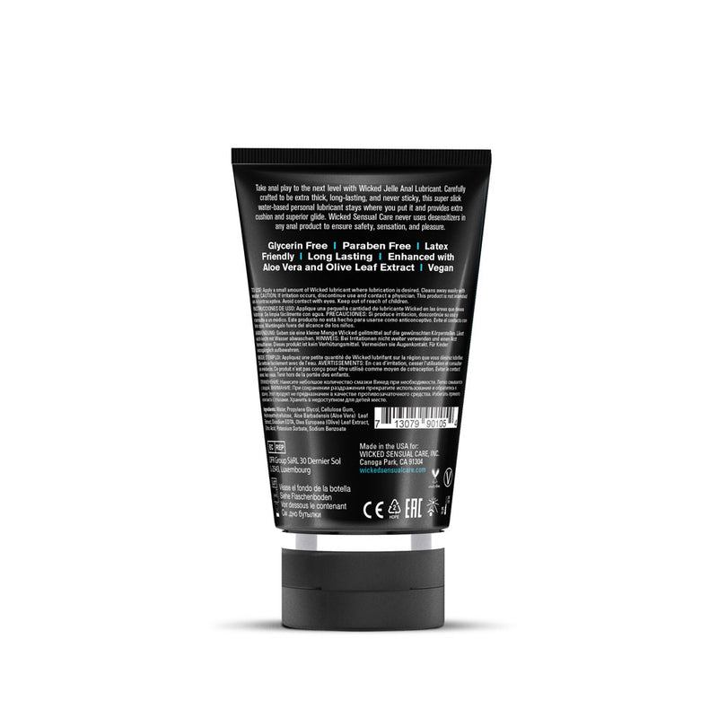 Wicked Sensual Care Jelle Water-Based Anal Lubricant - 4 Fl. Oz.