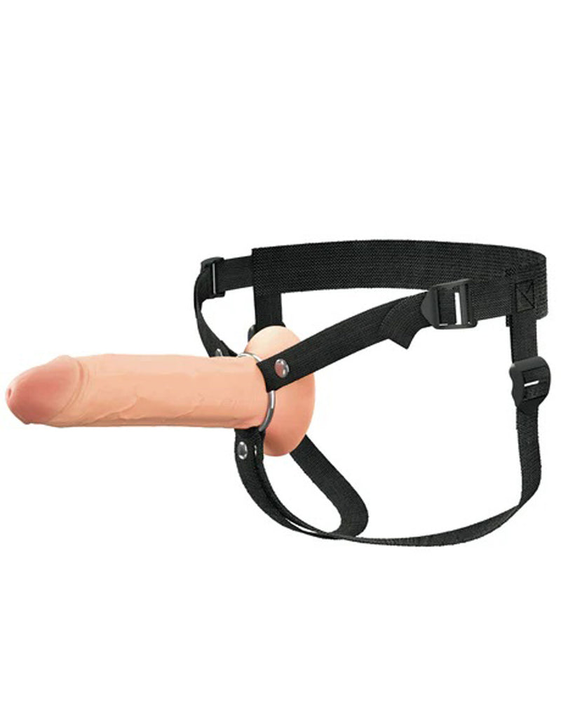 Pipedream Fantasy X-Tensions Elite 8" Silicone Hollow Strap Dual Density - Light
