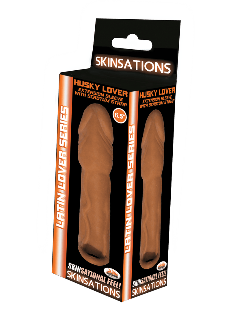 Hott Products Skinsations Latin Lover Series Husky Lover 6.5 Inch - Brown
