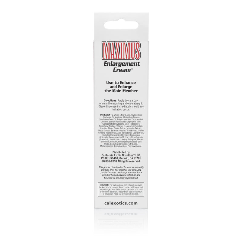 CalExotics Maximus Enlargement Cream - Packaged