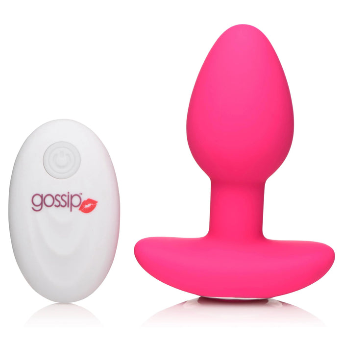 "Gossip Pop Rocker 10x Vibrating Silicone Plug - Magenta CN-04-0758-50"