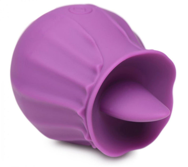 XR Brands Inmi - Bloomgasm Wild Violet Licking Silicone Stimulator - Violet