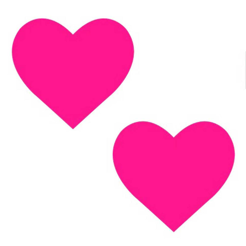 Neva Nude Neon Pinky Tink Temperature Reactive Heart Nipple Cover Pasties