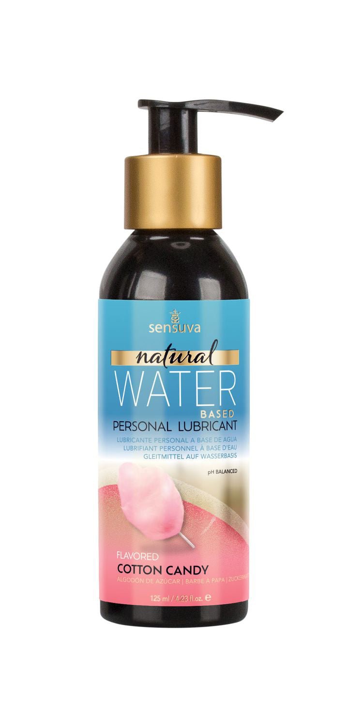 Sensuva Natural Water-Based Personal Lubricant 4.23 Fl. Oz. - Cotton Candy