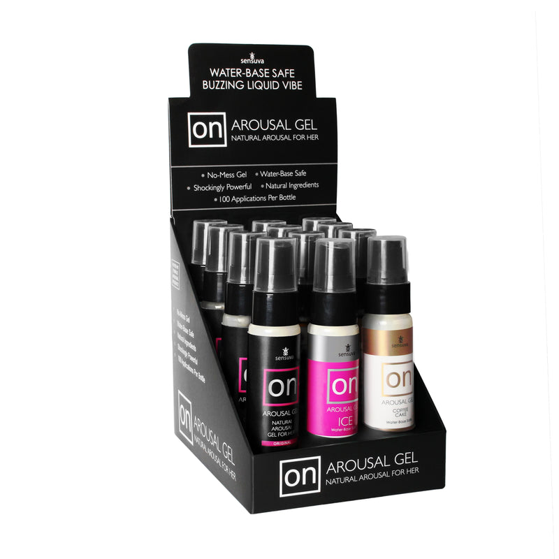 Sensuva On Arousal Gels - 12 Piece Display With Tester