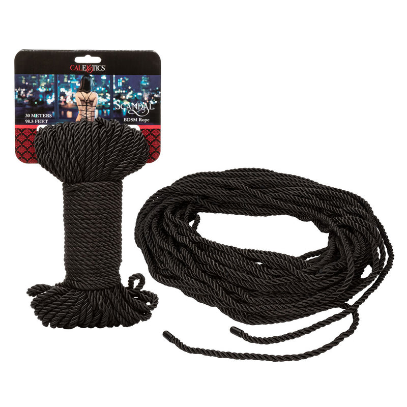 CalExotics Scandal BDSM Rope 98.5 Ft/ 30m - Black