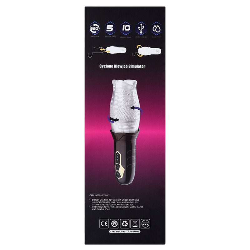 The Male Rose Original Gawk Gawk 3000 Vibrating Rotating Masturbator - Automatic Stroker Masturbator - Canister Masturbation Cup